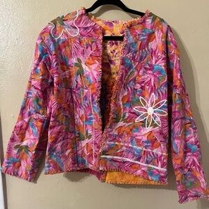 Handmade Ladies Embroidered Quilt Jacket